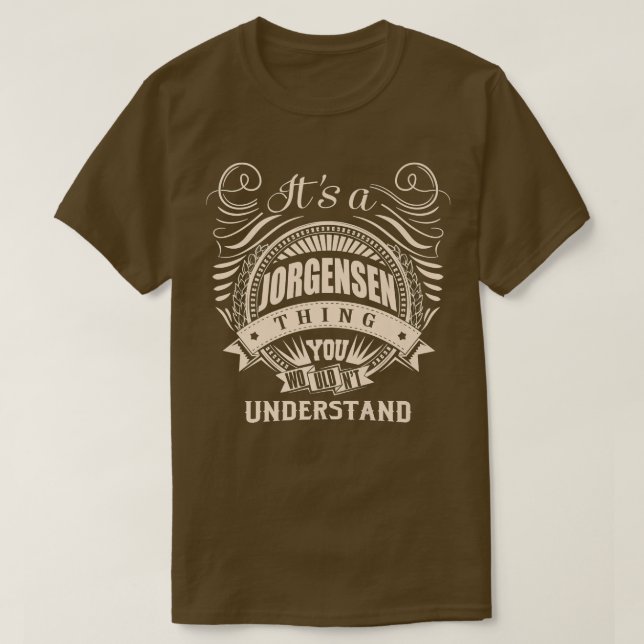Es ist eine JORGENSEN Sache, die man Gif nicht ver T-Shirt (Design vorne)