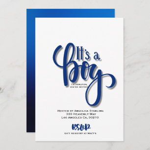 Es ist eine Junge-Ankündigungskarte Ankündigung