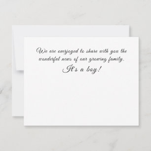 Es ist eine junge Baby Schwangerschaft Geschlecht Ankündigung