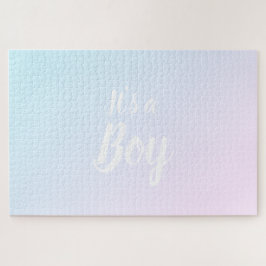 Es ist eine junge blaue rosa Farbverlauf ombre Ges Puzzle