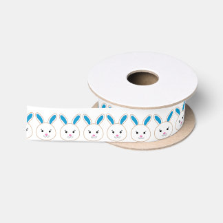 Es ist eine junge Blue Rabbit Baby Dusche Satinband