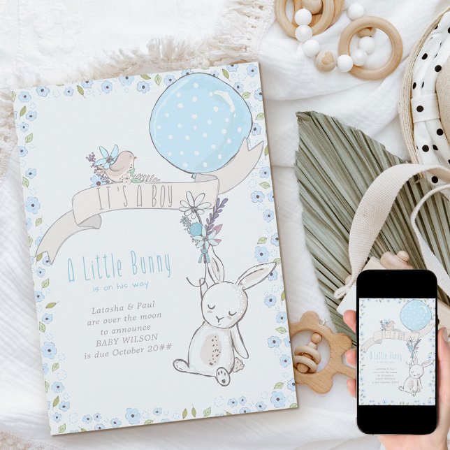 Es ist eine junge, kleine Bunny und Blue Balloon-S Ankündigung (Von Creator hochgeladen)