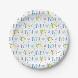Es ist eine junge neue Baby Paper Plate Pappteller
