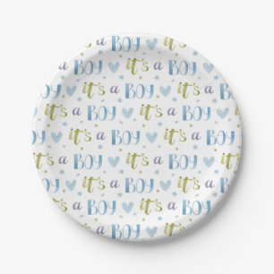 Es ist eine junge neue Baby Paper Plate Pappteller