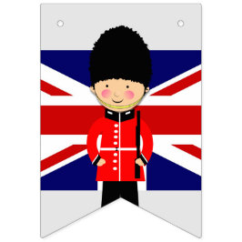 Es ist eine Junge Union Jack Theme Kinderdusche Wimpelkette