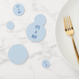 Es ist eine Jungen-Baby-Party Konfetti