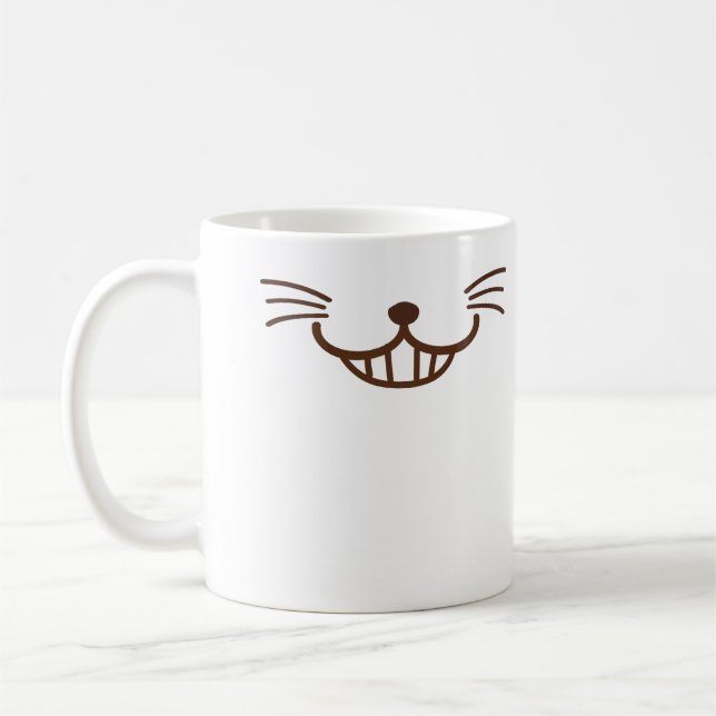 Es ist eine Katze! (Φ ω Φ) schlaues Kaffeetasse (Links)