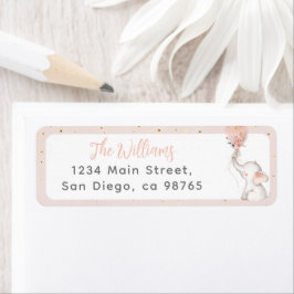 Es ist eine kleine Elefant & Balloon Baby Dusche