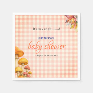 Es ist eine kleine, märchenhafte Babydusche Serviette