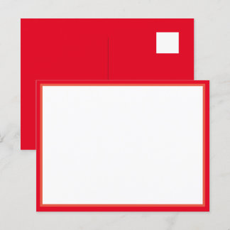 Es ist eine leere Postkarte