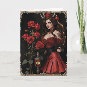 Es ist eine Liebe Tränke Frau Valentine Feiertagskarte