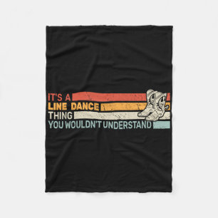 Es ist eine Line Dance Thing Men Retro Line Tänzer Fleecedecke