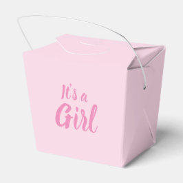 Es ist eine Mädchen, hellrosa Babydusche, Geschlec Geschenkschachtel