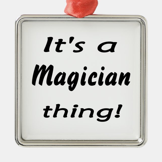 Es ist eine Magiersache! Silbernes Ornament (Vorne)