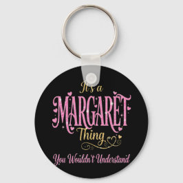 Es ist eine Margaret-Sache Rosa Gold Frauen Gesche Schlüsselanhänger