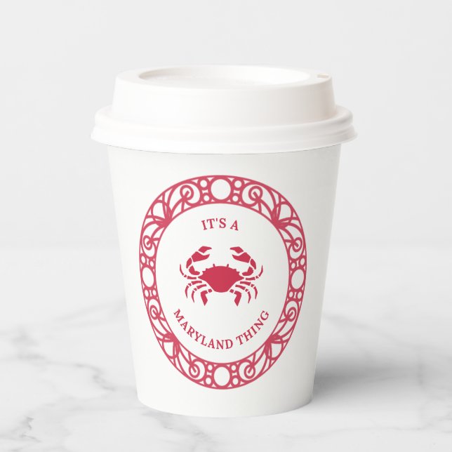 ES IST EINE MARYLAND-SACHE (CRABS) PAPPBECHER (Vorderseite)