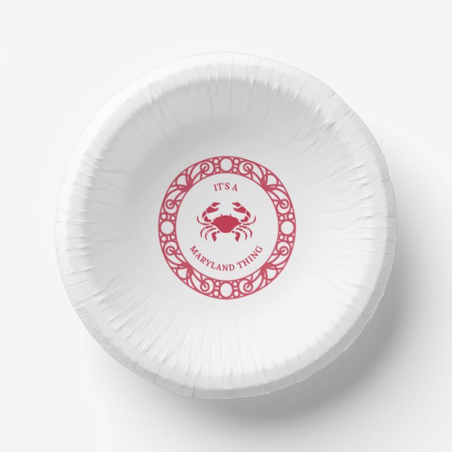 ES IST EINE MARYLAND-SACHE (CRABS) PAPPTELLER (Vorderseite)