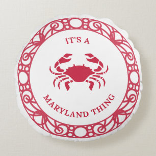 ES IST EINE MARYLAND-SACHE (CRABS) RUNDES KISSEN