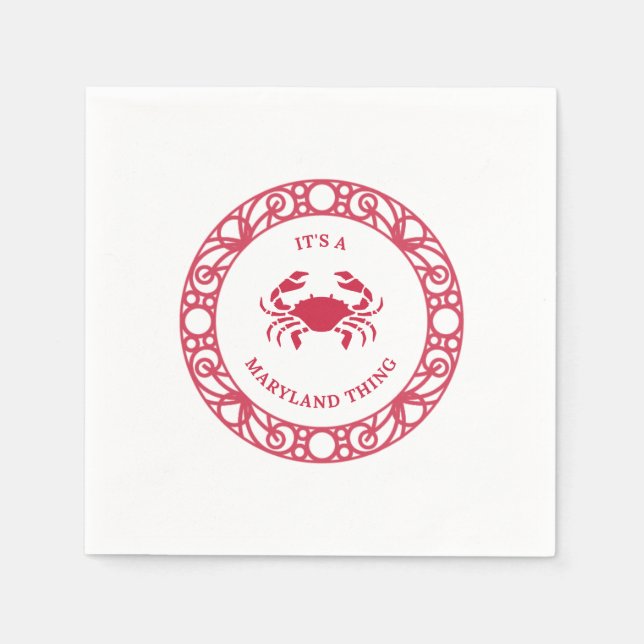 ES IST EINE MARYLAND-SACHE (CRABS) SERVIETTE (Vorderseite)