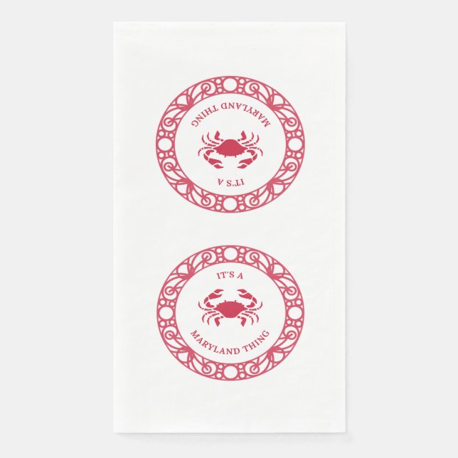 ES IST EINE MARYLAND-SACHE (CRABS) SERVIETTE (Vorderseite)