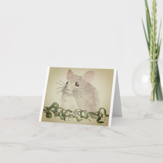 Es ist eine Maus, eine leere Mama Dankeskarte (Vorderseite)