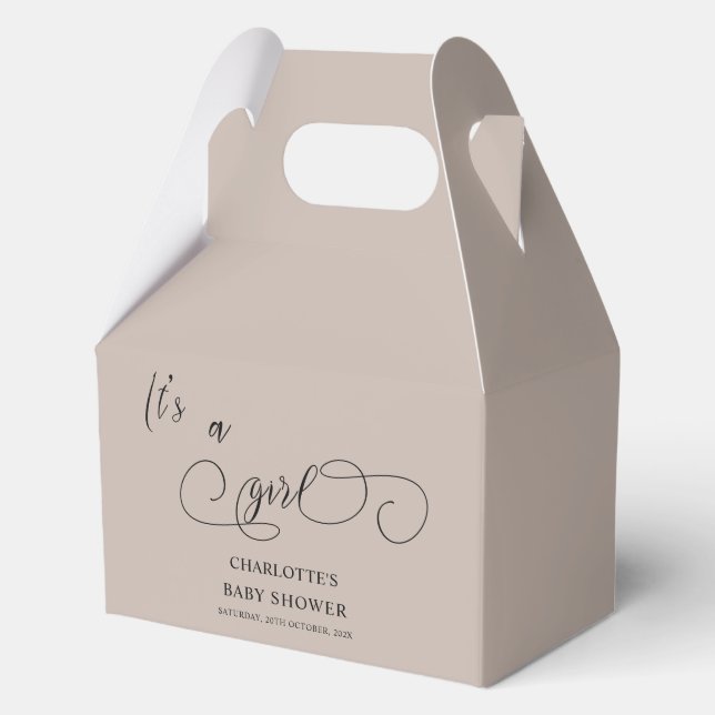 Es ist eine moderne Mädchen-Miniaturkalligrafie-Ba Geschenkschachtel (Vorderseite)