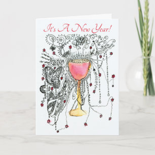 Es ist eine Neujahrsgrußkarte zum Anpassen Feiertagskarte