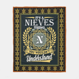 Es ist eine Nieve, die man nicht verstehen konnte Fleecedecke