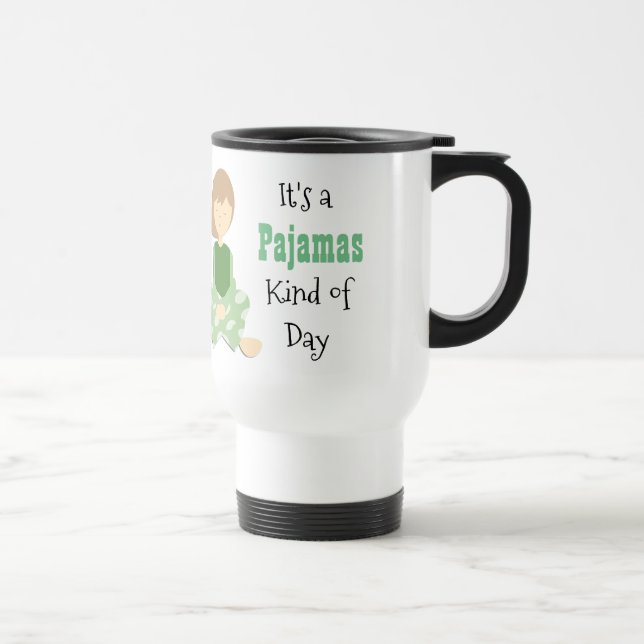 Es ist eine Pajamas-Tasse Reisebecher (Rechts)