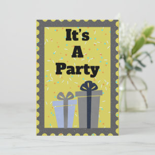 Es ist eine Party-Einladung Einladung