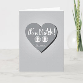 Es ist eine passende Verabred-Karte Karte