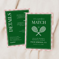 Es ist eine perfekte Match Tennis Bachelorette