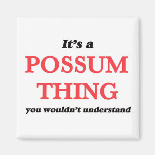 Es ist eine Possum-Sache, man würde es nicht vers Magnet