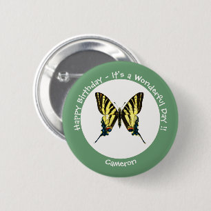 Es ist eine Scarce Frack Butterfly Geburtstagspart Button
