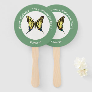 Es ist eine Scarce Frack Butterfly Geburtstagspart Fächer