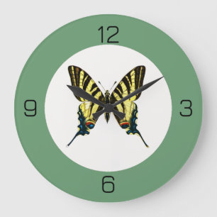 Es ist eine Scarce Frack Butterfly Geburtstagspart Große Wanduhr