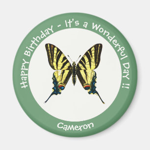 Es ist eine Scarce Frack Butterfly Geburtstagspart Magnet