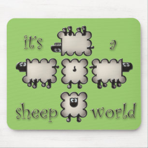 Es ist eine Schafwelt Mousepad