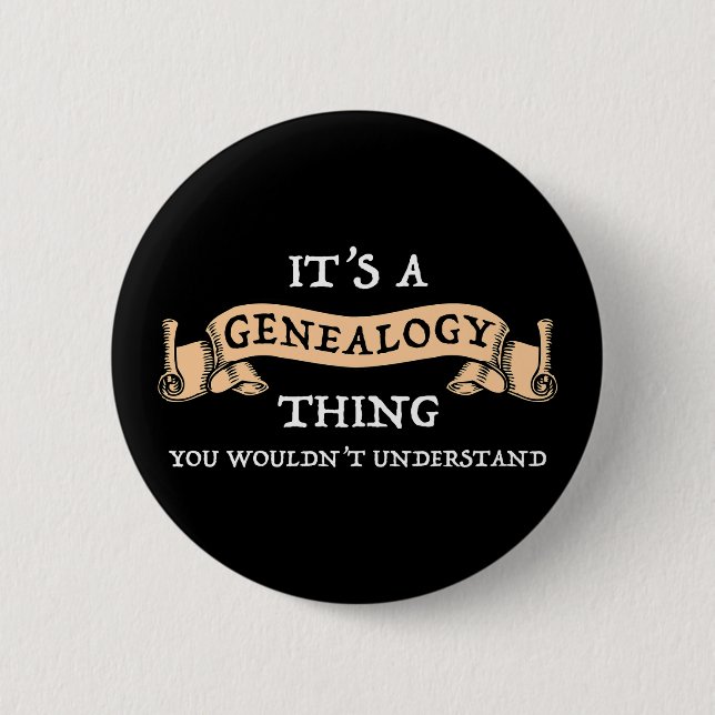 Es ist eine Schaltfläche für Genealogie Button (Vorderseite)