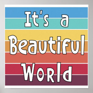 Es ist eine schöne Welt Poster