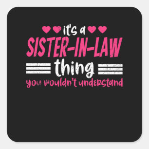 Es ist eine Schwester im Jura Quadratischer Aufkleber