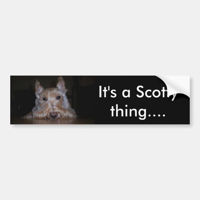 Es ist eine Scotty Sache… Autoaufkleber (Vorne)