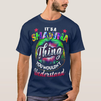 Es ist eine Shawna Thing Gefärbte Krawatte 60er 70 T-Shirt