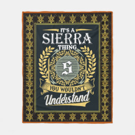Es ist eine Sierra, die man nicht verstehen konnte Fleecedecke