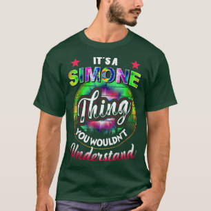 Es ist eine Simone Thing Gefärbte Krawatte 60er 70 T-Shirt