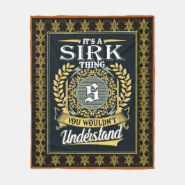 Es ist eine Sirk, die man nicht verstehen konnte Fleecedecke