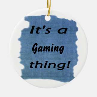 Es ist eine Spielsache! Keramikornament