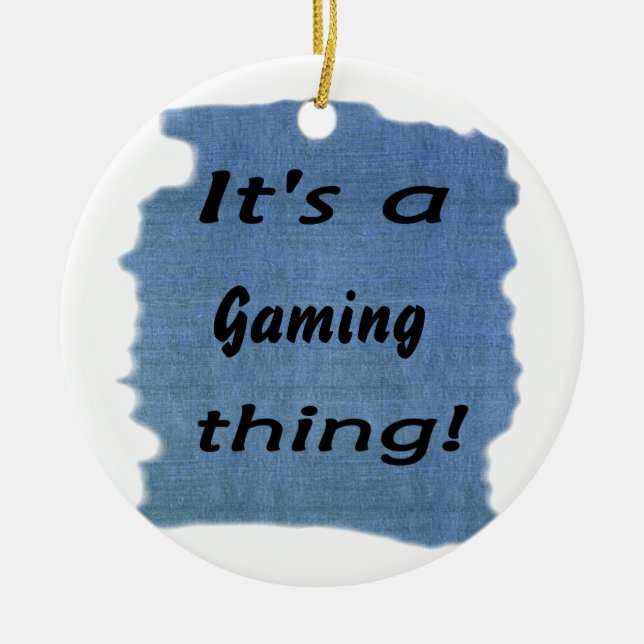 Es ist eine Spielsache! Keramikornament (Vorne)