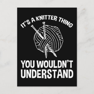 Es ist eine Strickersache - Du würdest es nicht ve Postkarte
