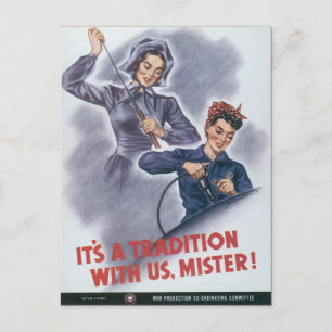 Es ist eine Tradition mit uns, Mister! Postkarte